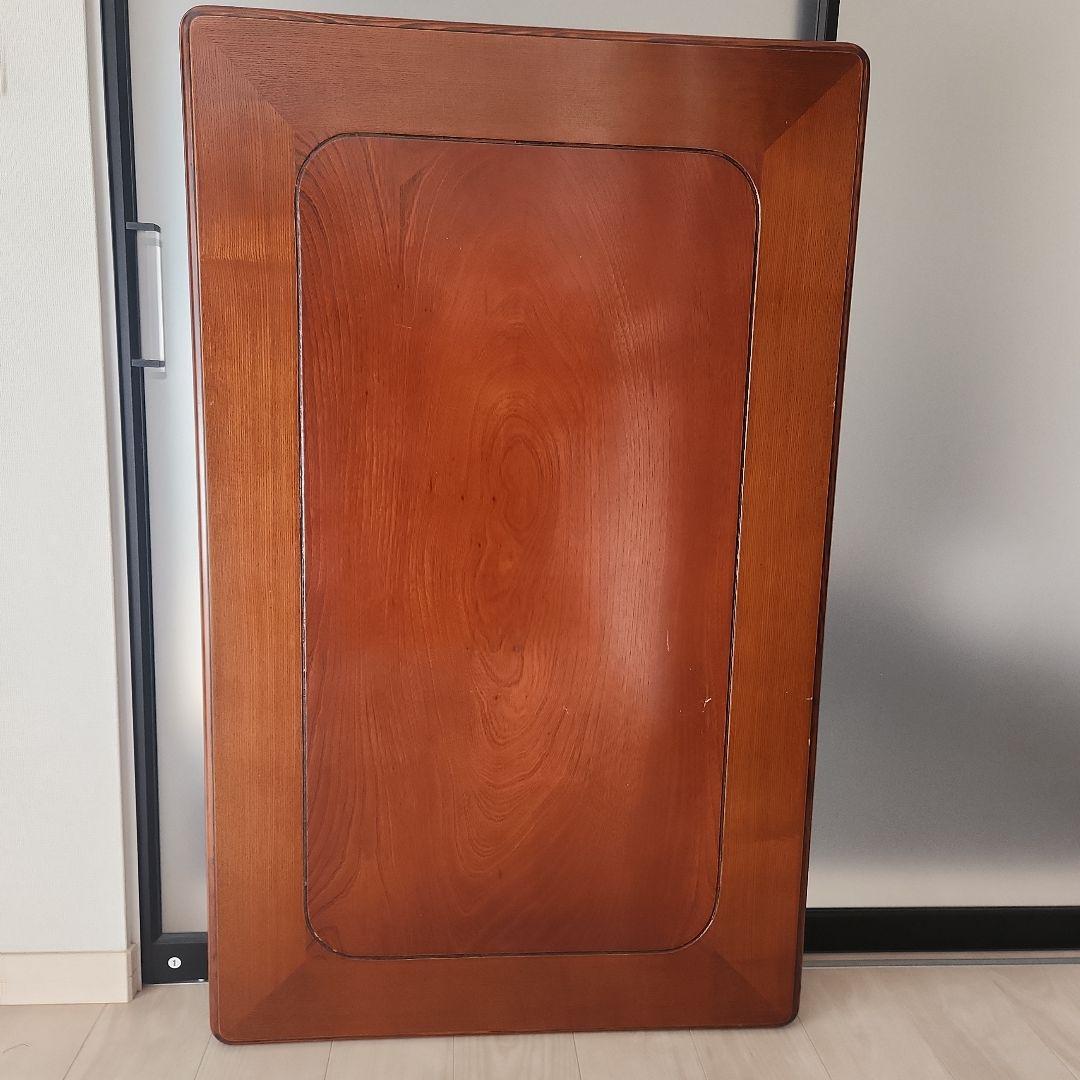 軽量木製座卓　折り畳み可能な脚　昭和レトロ