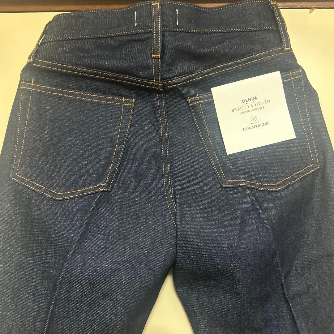ビューティー&ユース　ユナイテッドアローズ　スリムストレートデニムパンツ　S