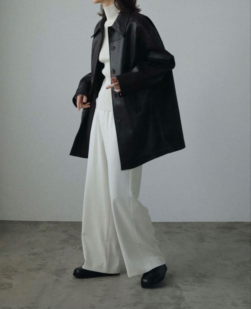 ジャケット・アウター anuke Ecoleather Over Jacket 38