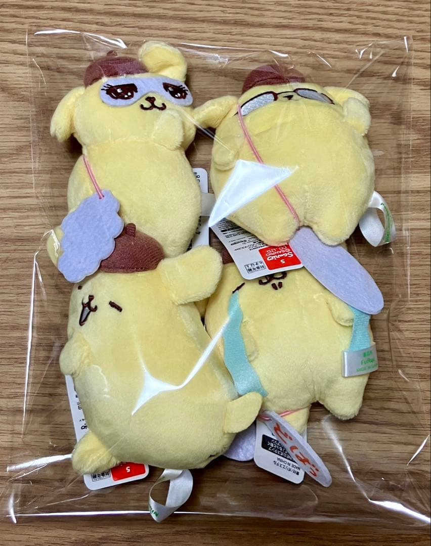 ポムポムプリン わらって♪もっと動くプリンマスコット　4種セット