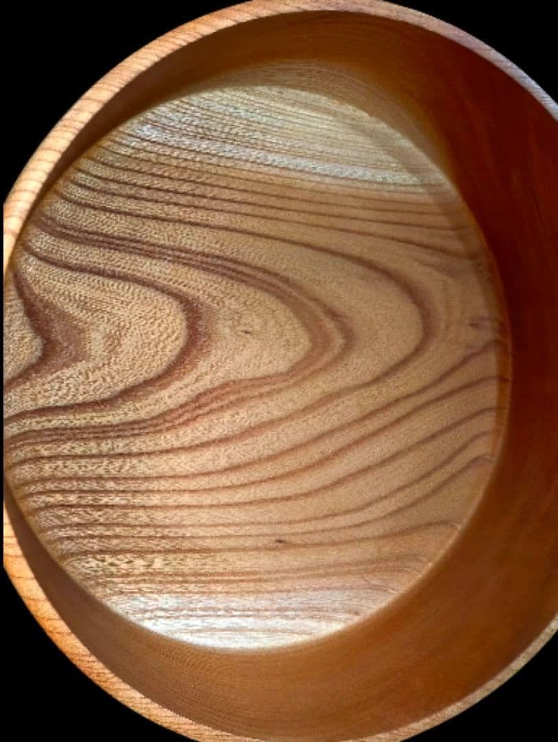 【未使用品】木目が美しい■木地茶櫃■