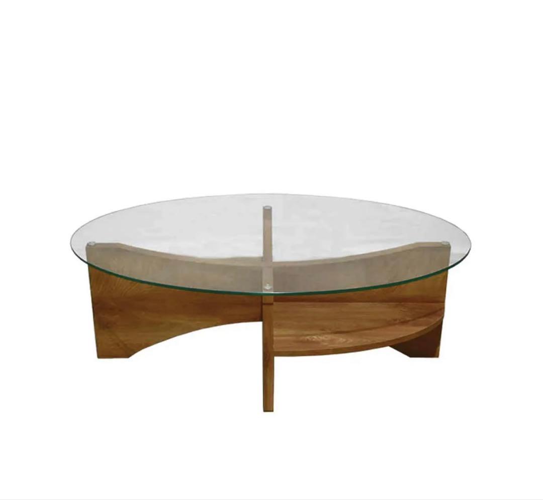 NOCE ノーチェ オーバル型ガラステーブル