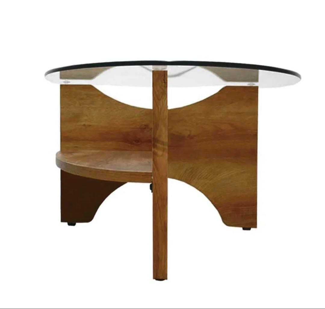 NOCE ノーチェ オーバル型ガラステーブル