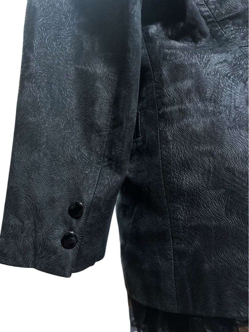 y2k00s当時物✴︎牛革ジャケット平成ギャルNANAパンクロックゴシック黒本革