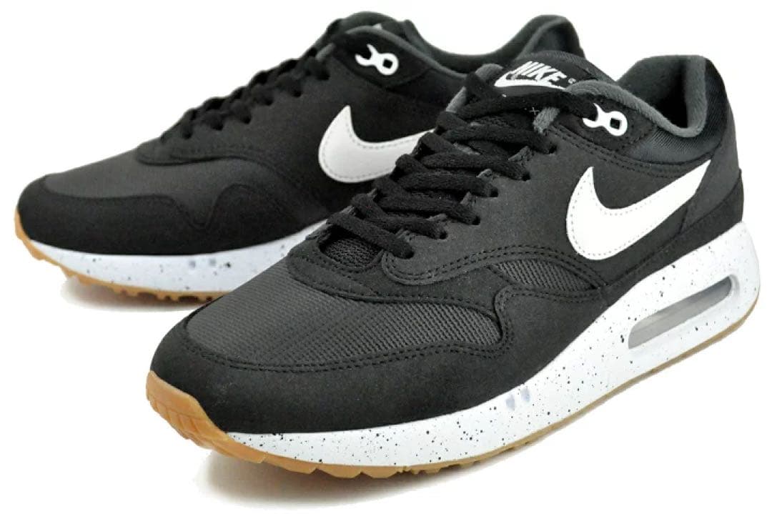 ナイキ ゴルフ 25.5cm エアマックス 1 シューズ スパイク 靴 黒