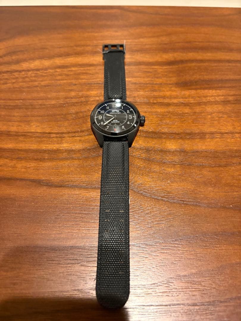 Hamilton 自動巻き ブラック 時計