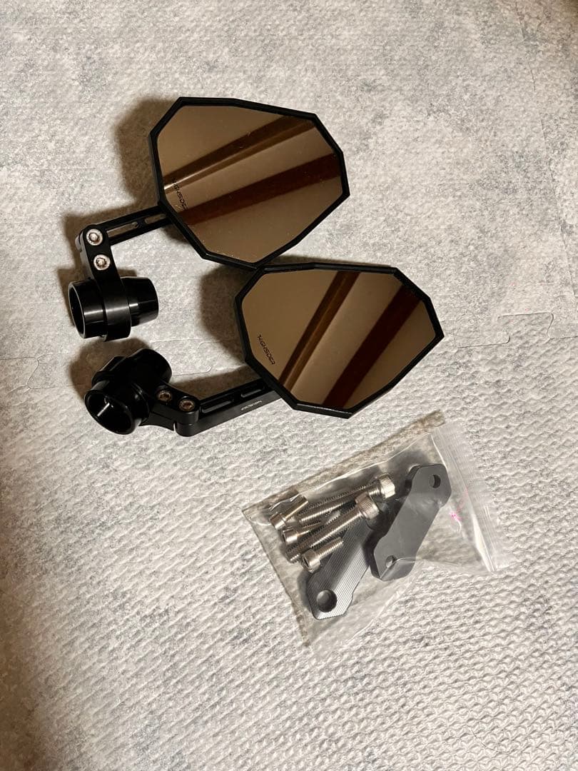 デイトナ　バーエンドミラー　バーエンドミラーアダプター（カワサキ）　ミラーカバー