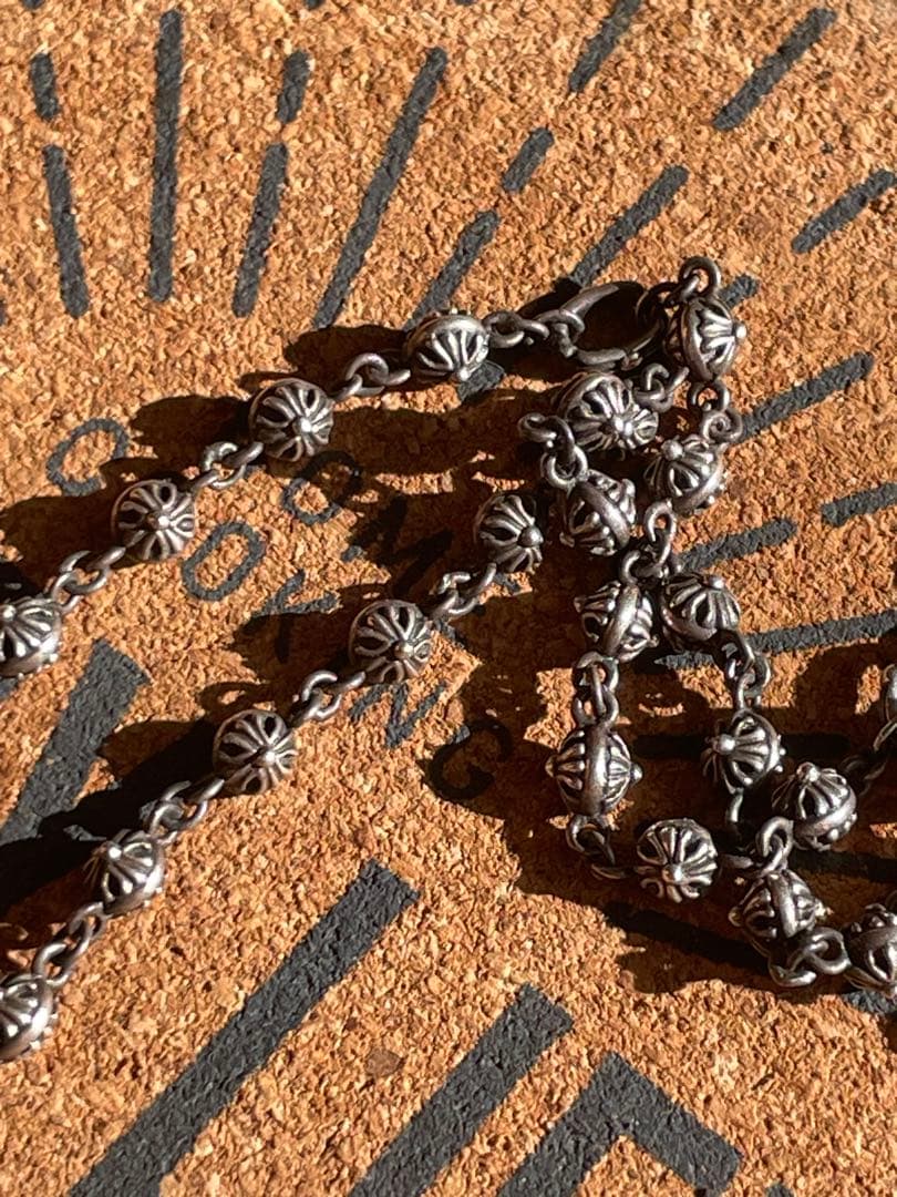 クロスボールネックレス　シルバー925