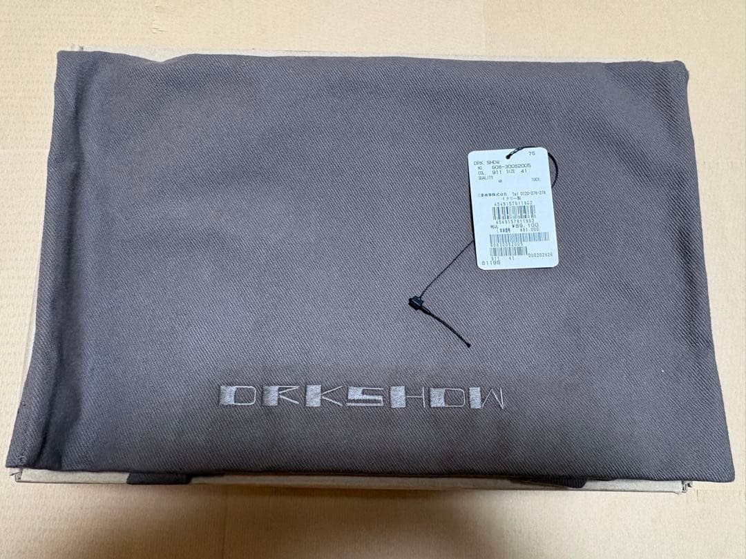 靴 RICKOWENS DRKSHDW SLIP ON BLACK/MILK