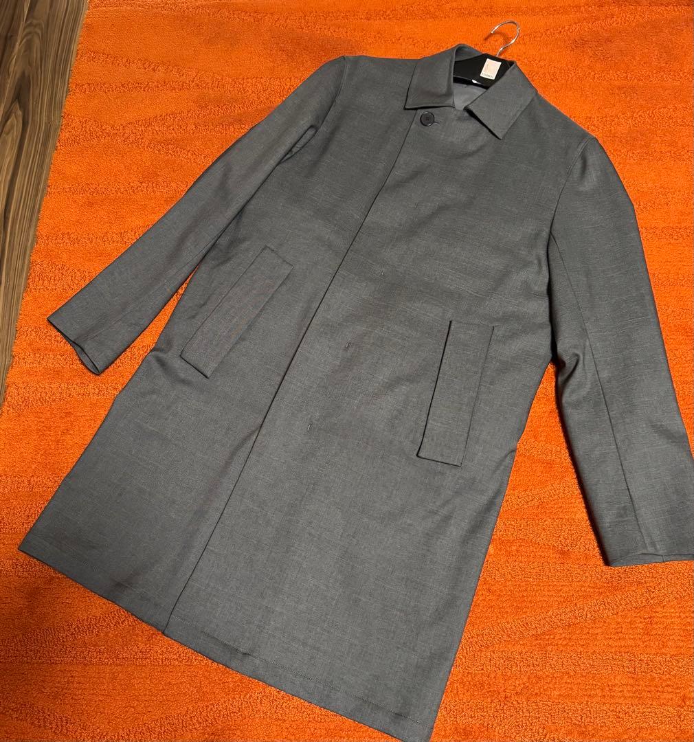 【未使用級】カルバンクライン　グレー 中綿ステンカラーコート サイズ38