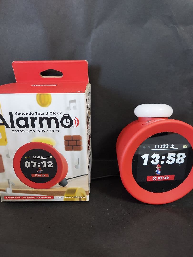 【動作確認済み】Nintendo Alarmo サウンドクロック レッド