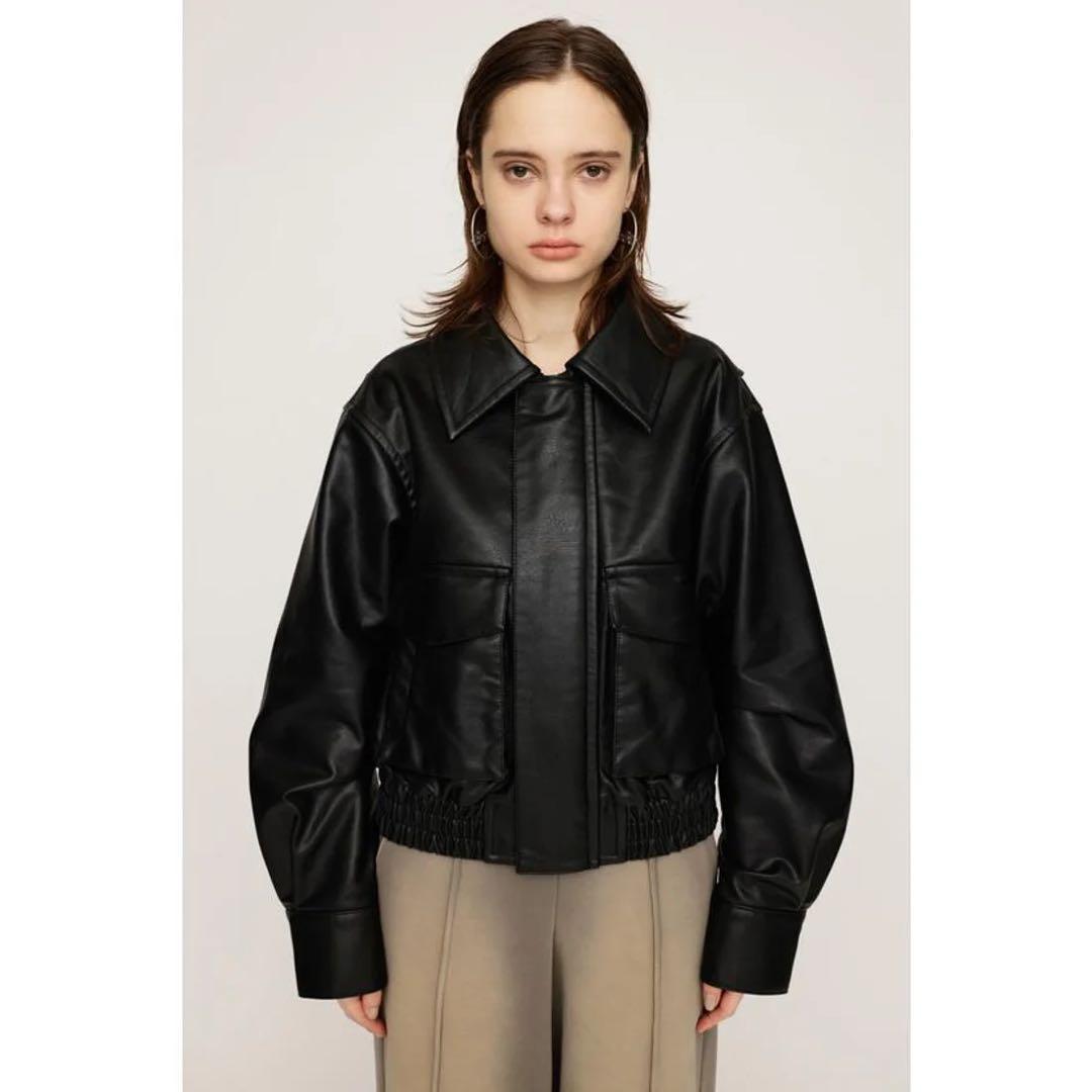 美品　SLY LEATHER FLIGHT ジャケット　 BLK