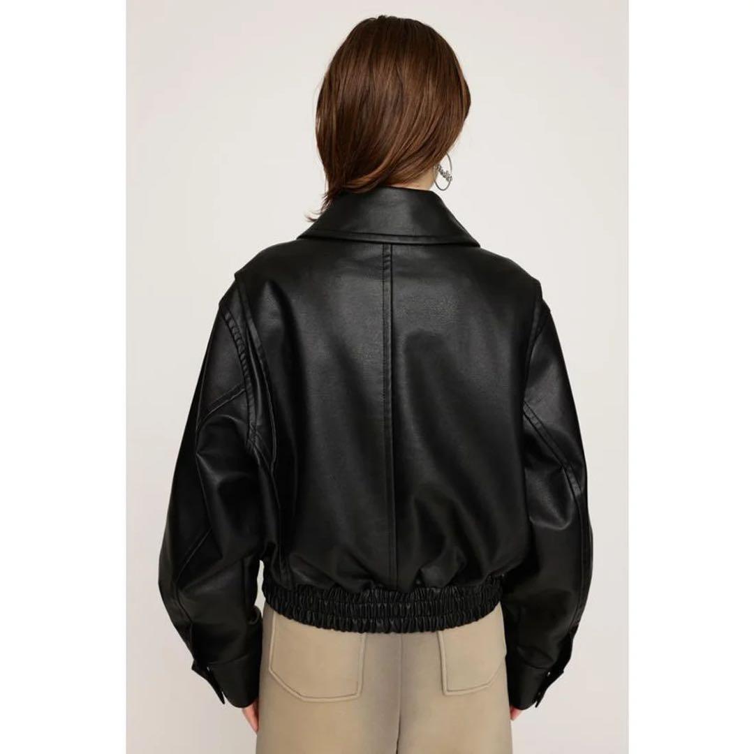 美品　SLY LEATHER FLIGHT ジャケット　 BLK