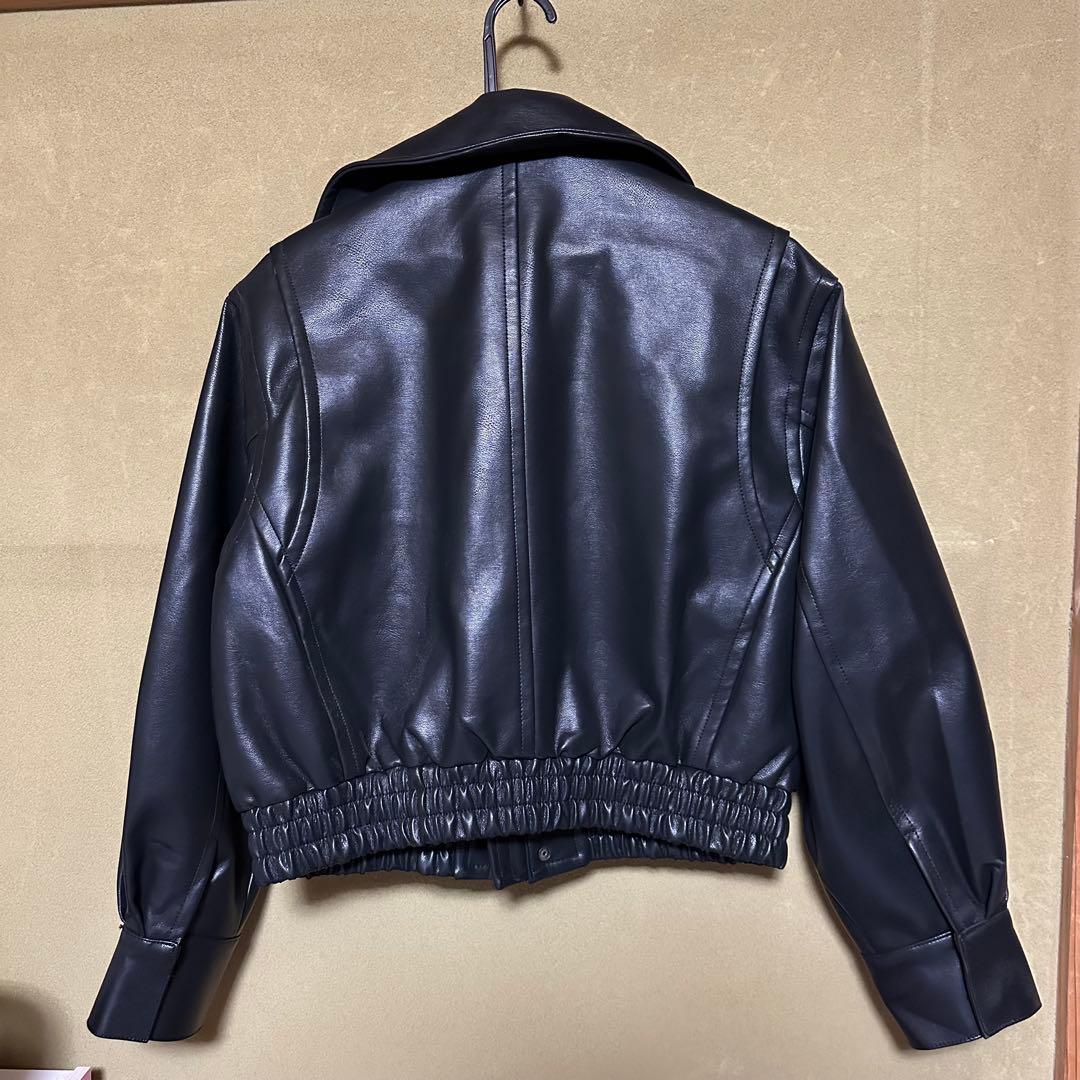 美品　SLY LEATHER FLIGHT ジャケット　 BLK