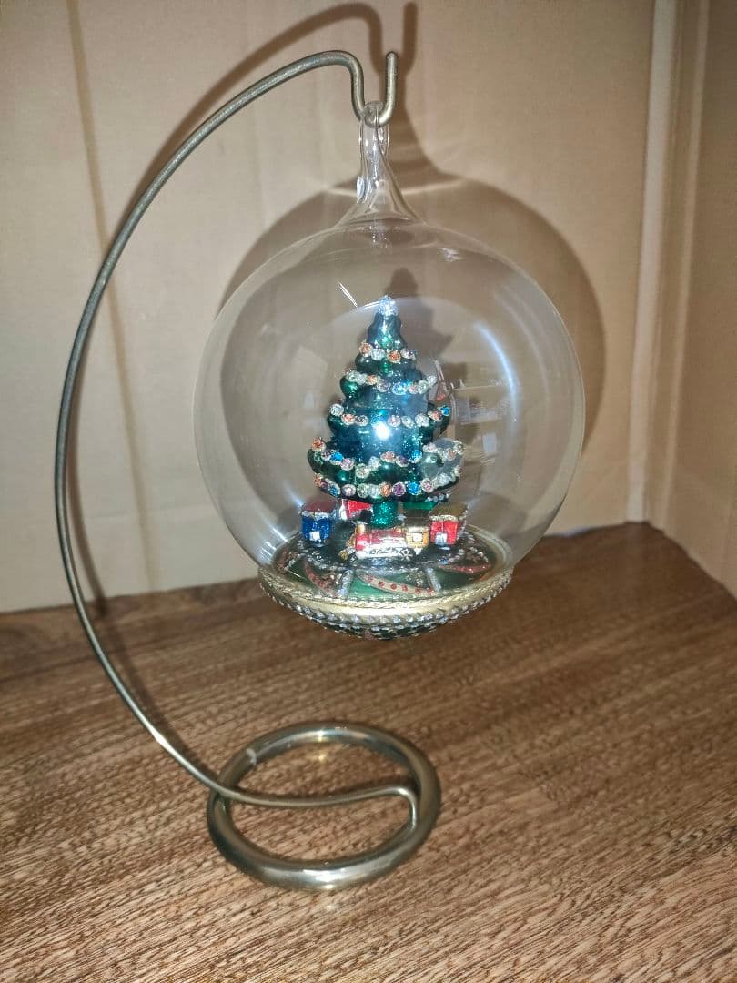 未使用品　モストフスキー　クリスマスツリー 列車 ガラスオーナメント