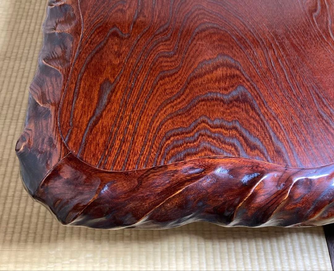 天然木一枚板 高級座敷机 150×90×32 送料込