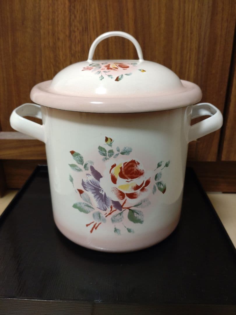 イマン iman プリンセスローズ 　ミニストッカー 琺瑯缶 レア ヴィンテージ