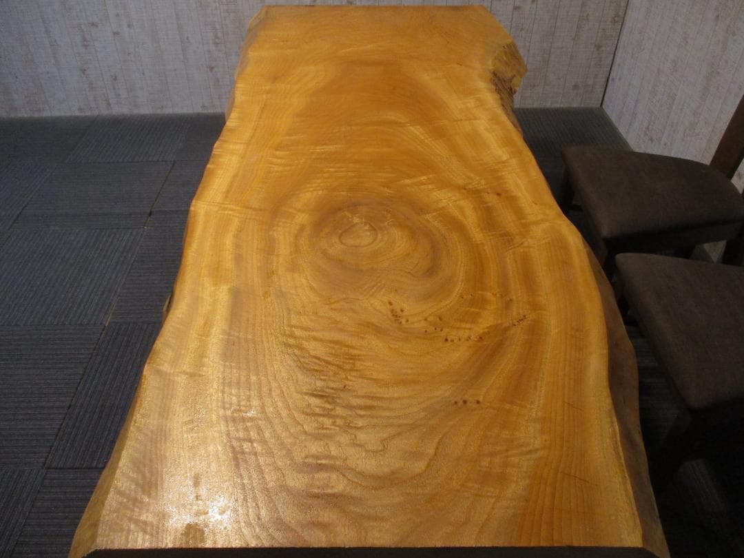 ＃1619■　楠　クス　テーブル　ローテーブル　ダイニング　座卓　一枚板　天板