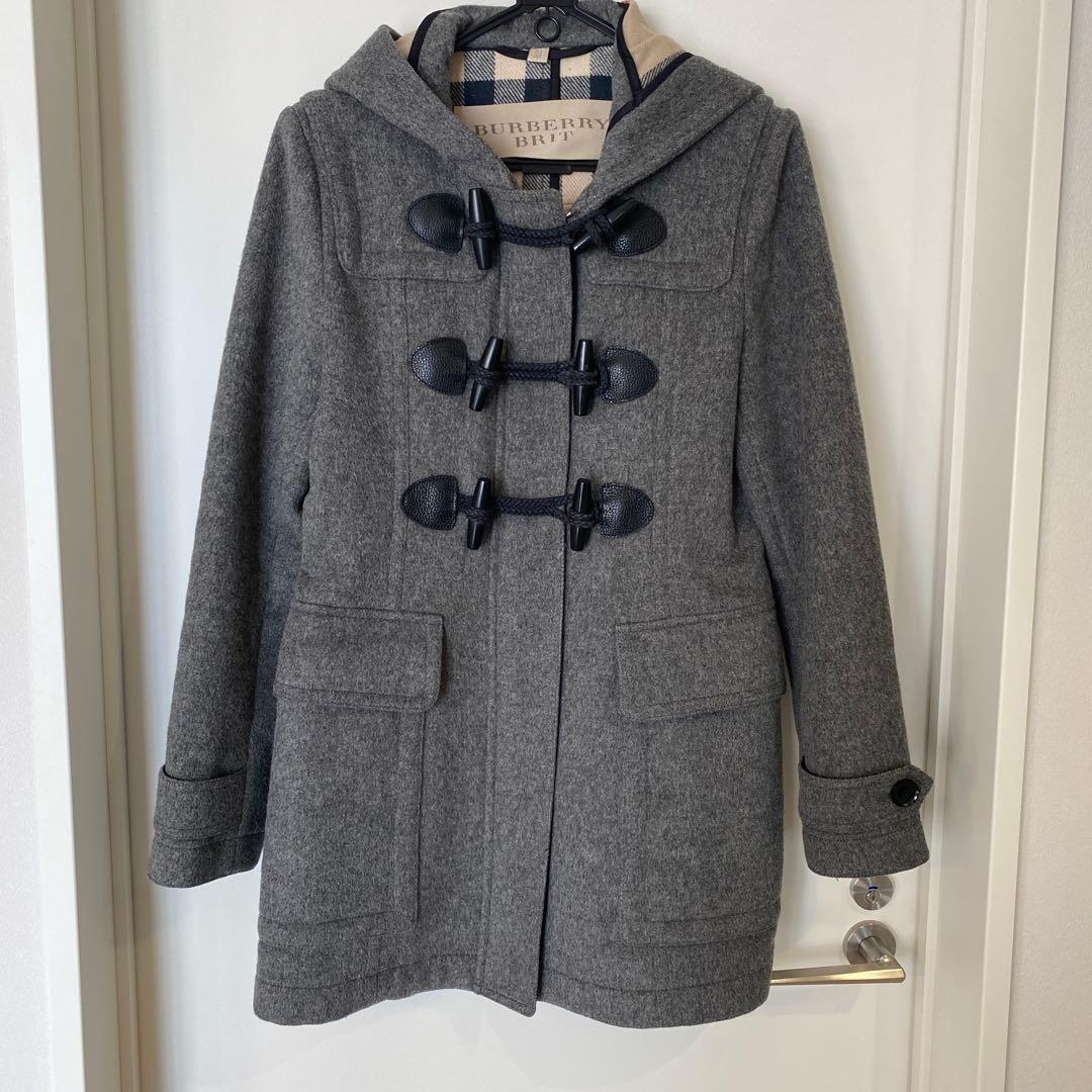 【BURBERRY BRIT】ダッフルコート 36 グレー