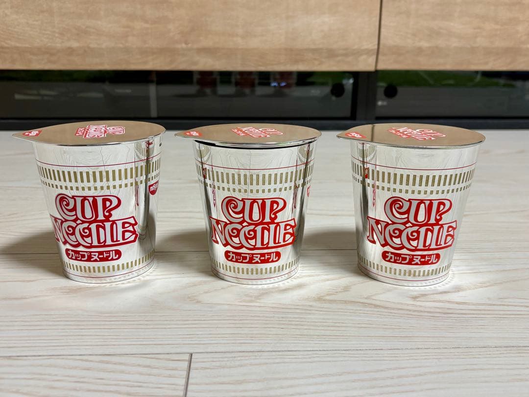 カップヌードル　タイムカン　オルゴール　3種セット