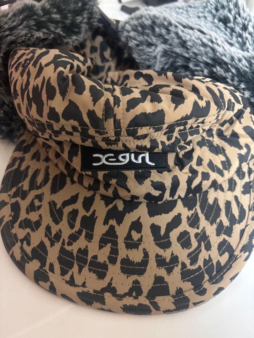 xgirl ヒョウ柄 フライトキャップ