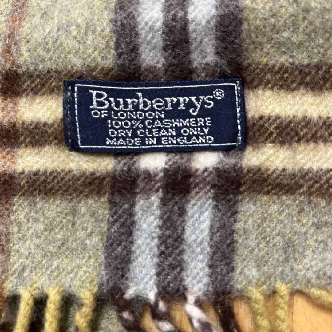 BURBERRY カシミヤ100％マフラー イギリス製