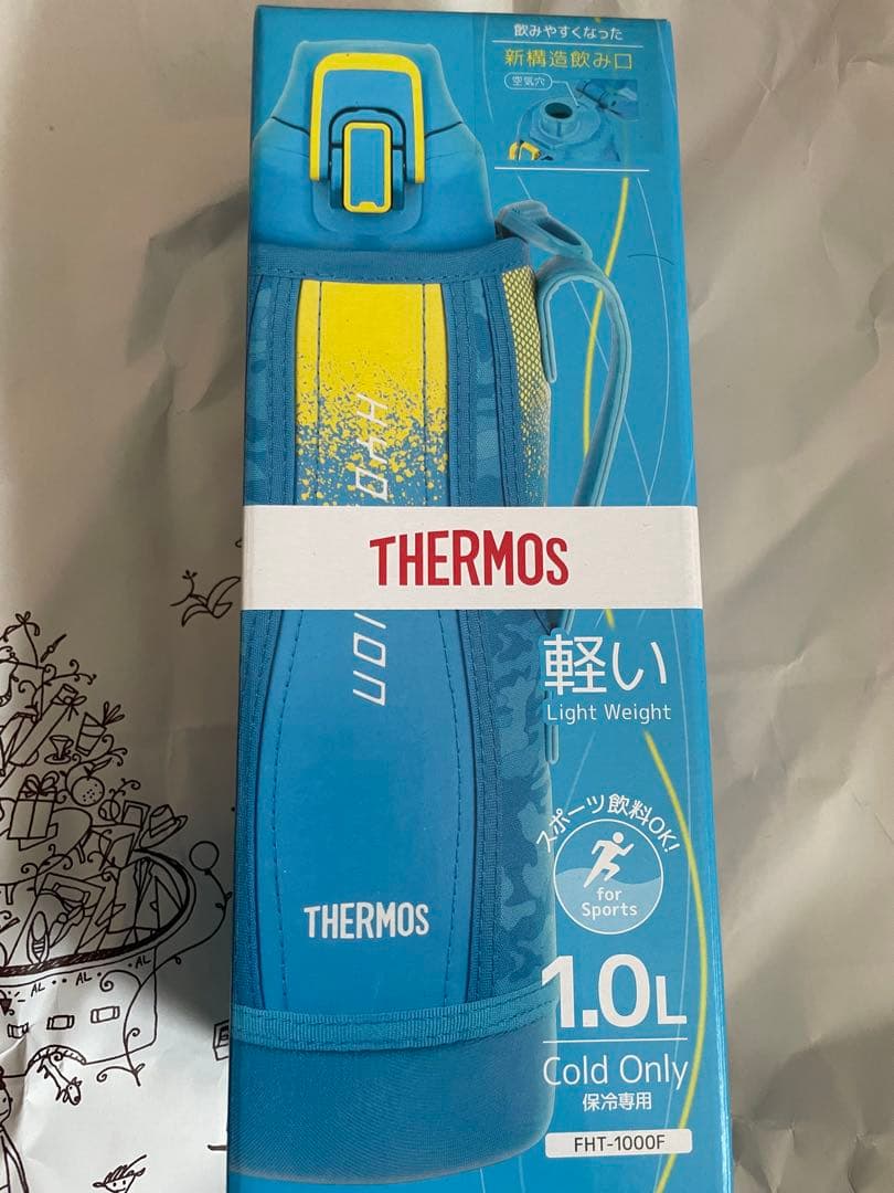 サーモス 水筒 ブルーカモフラージュ 1.0L FHT-1000F BL-C 2