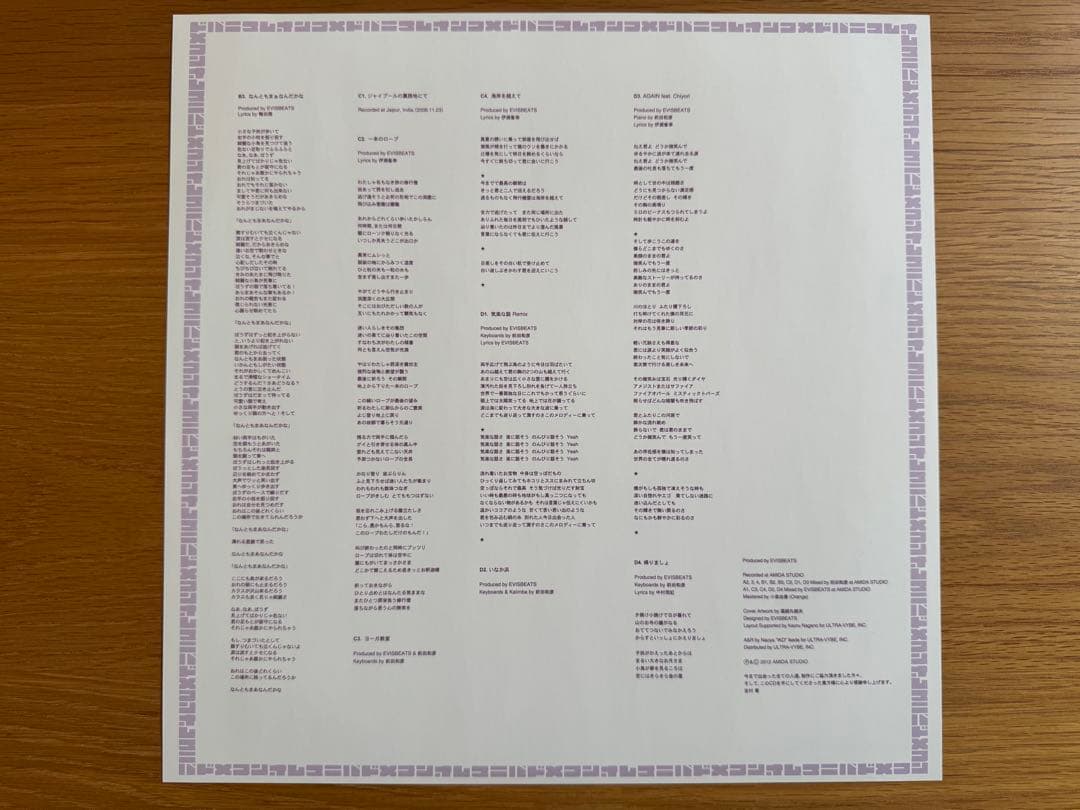 EVISBEATS ひとつになるとき　レコード 2LP レア 美品