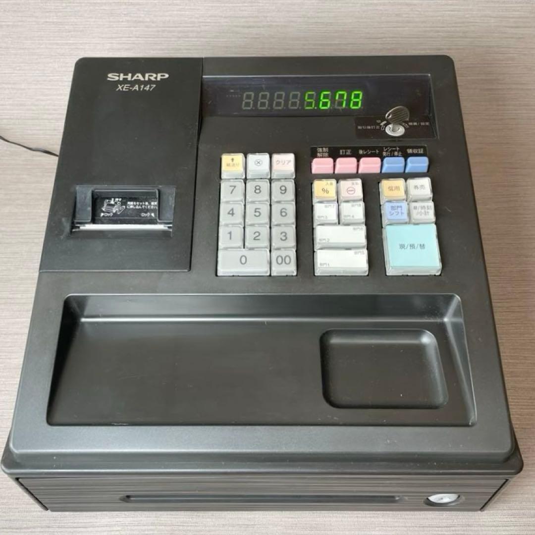 美品✨シャープ レジスター XE-A147 PC連携売上管理可能 送料無料 匿名