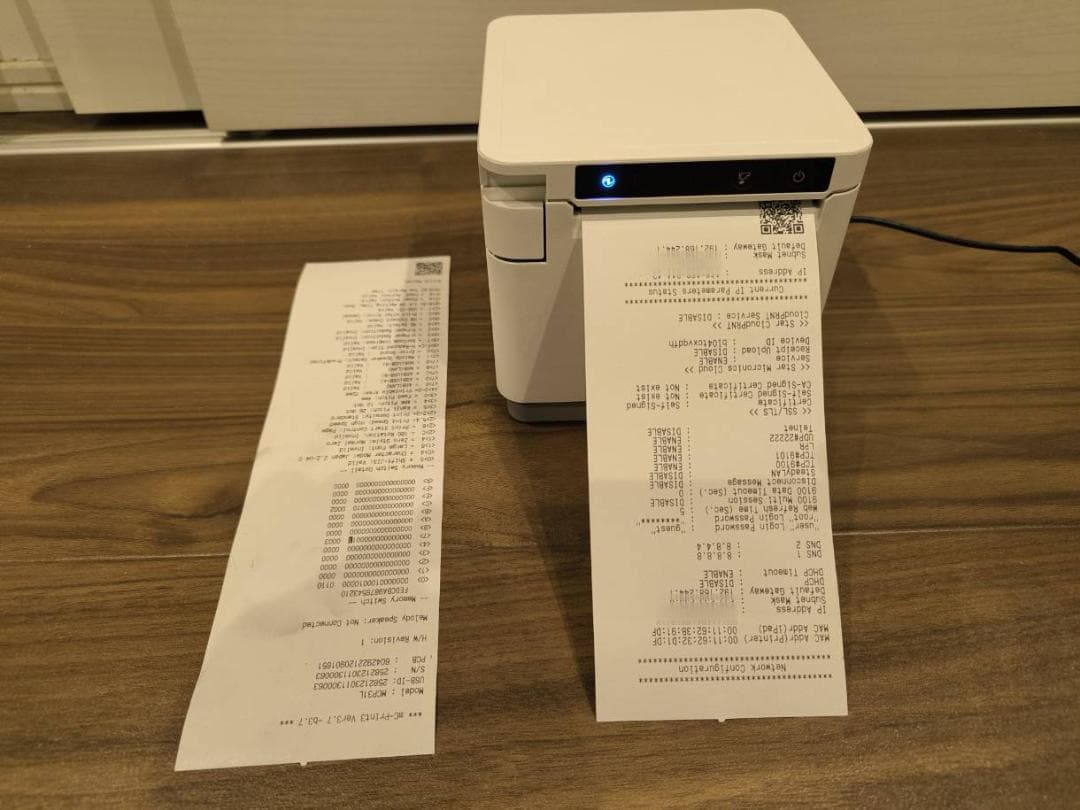 スター精密レシートプリンタ　mC-Print3　MCP31L WT