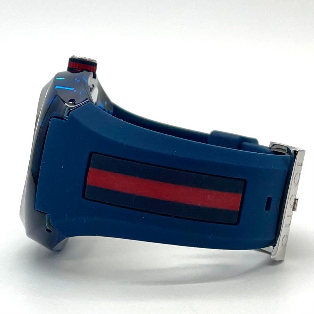 GUCCI SYNC シンク ラバーベルト ユニセックス ウォッチ ブルー 青