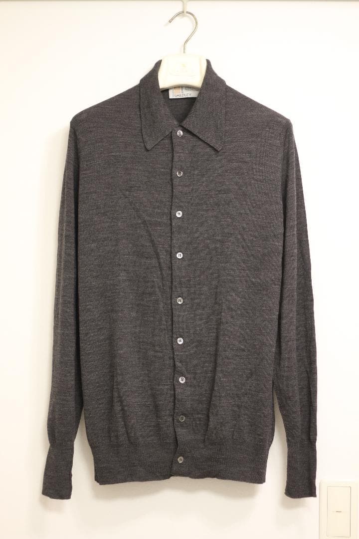 【美品】JOHN SMEDLEY 襟付きカーディガン M(L'choppe