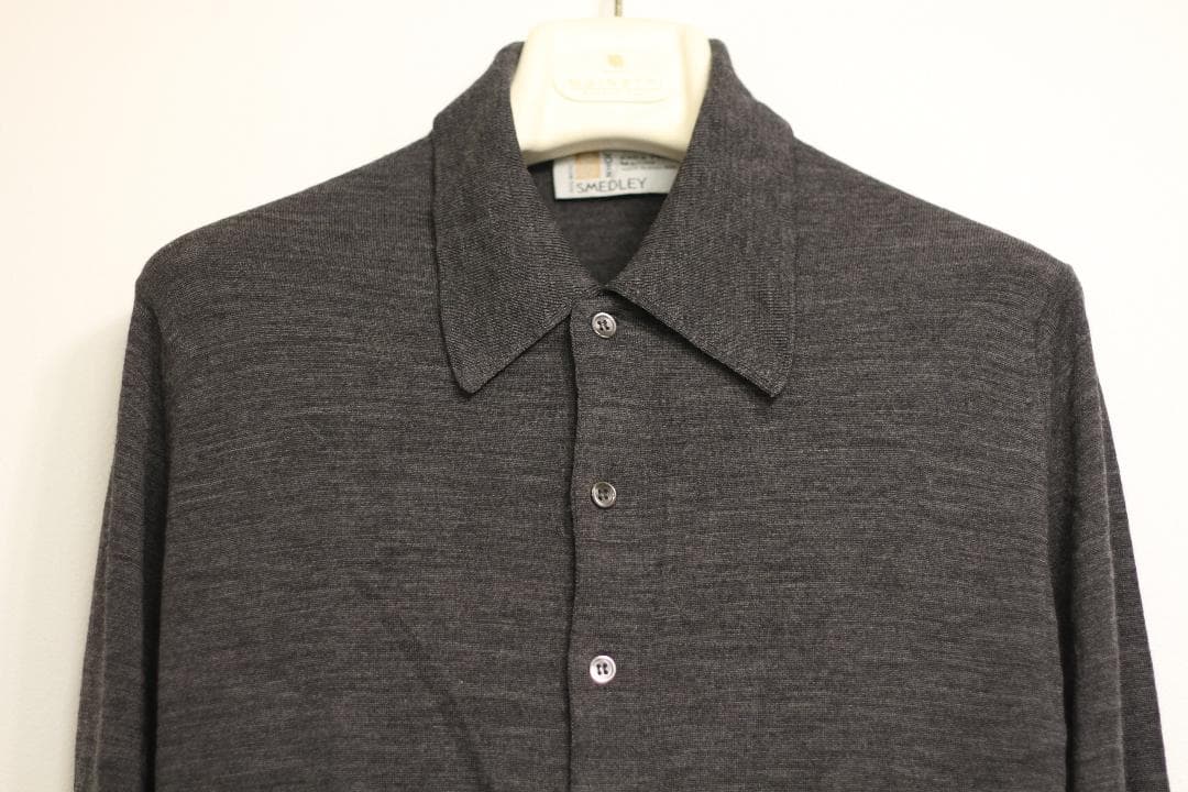 【美品】JOHN SMEDLEY 襟付きカーディガン M(L'choppe