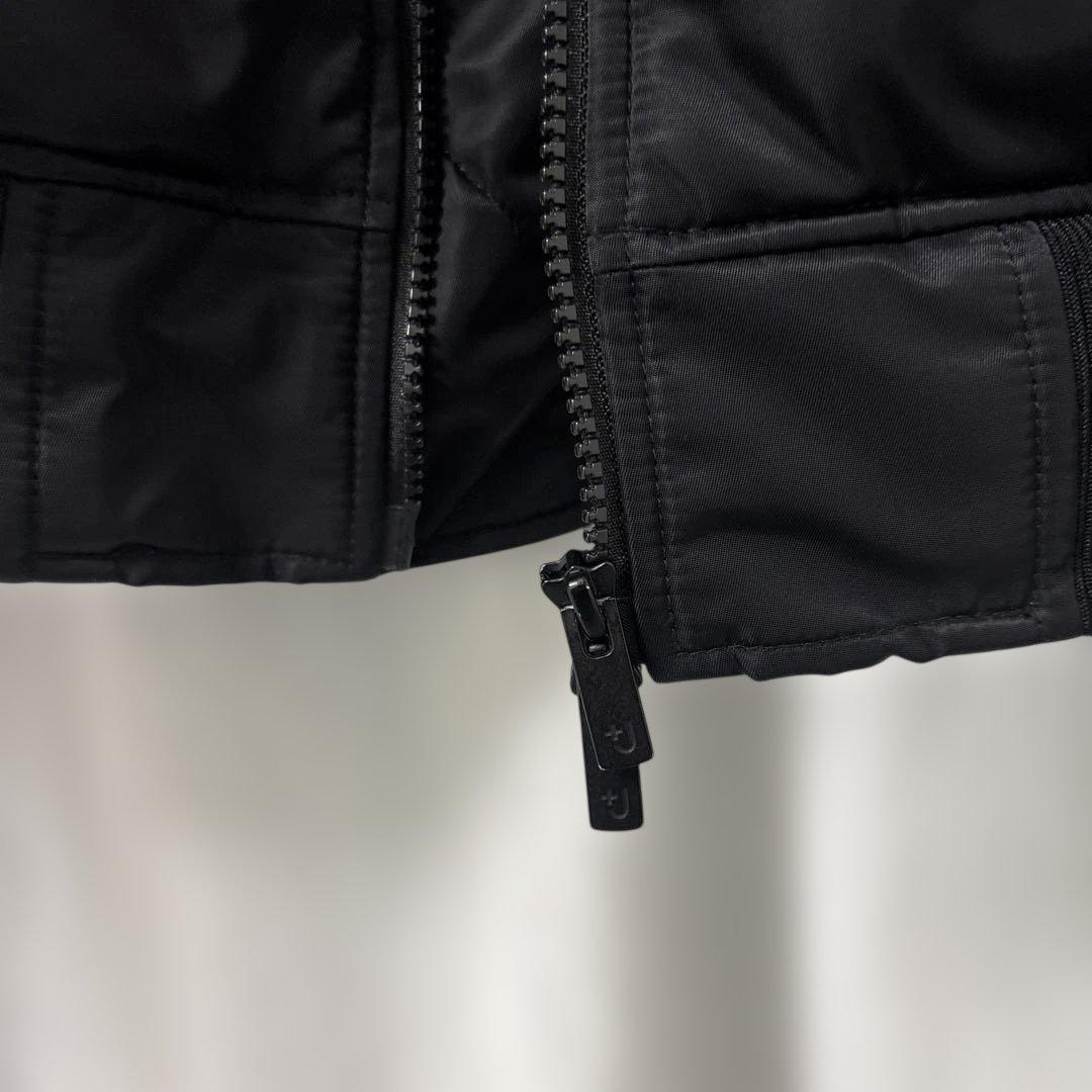 激レアサイズ　黒　ジルサンダー　+J ハイブリッドダウンオーバーサイズMA-1