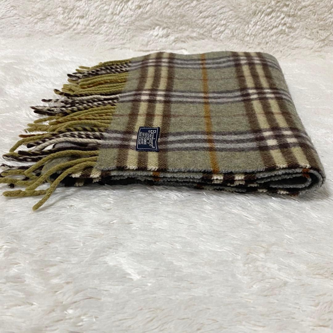 Burberry’s バーバリー マフラー ノバチェック カシミヤ イエロー