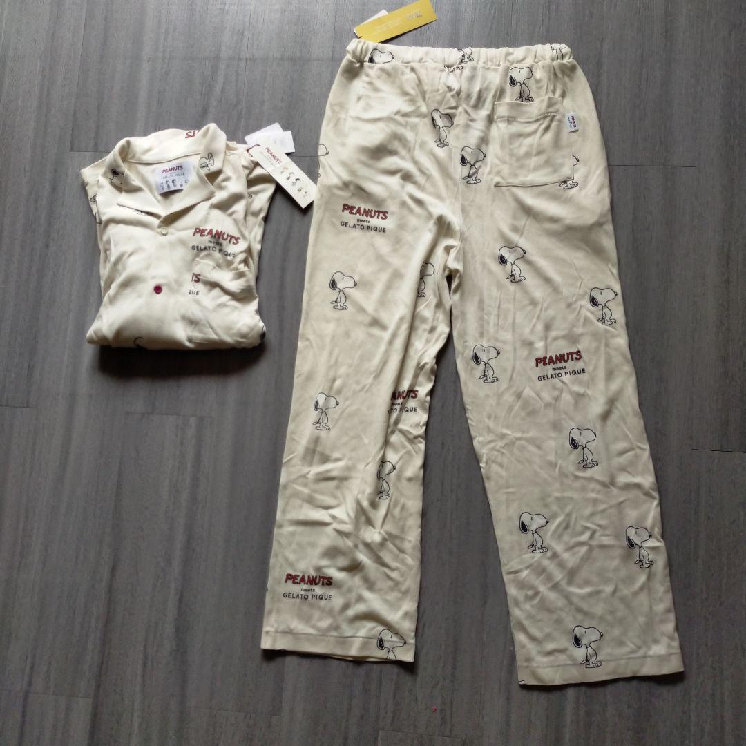 八咫烏！ジェラート ピケ　レディース スヌーピー柄　パジャマ上下