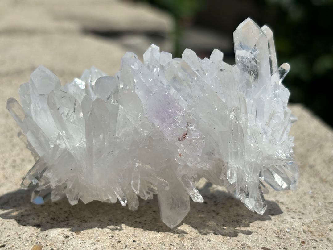 【強力浄化】ヒマラヤ水晶クラスター両面⭐️アメジスト共生 ⭐️R50