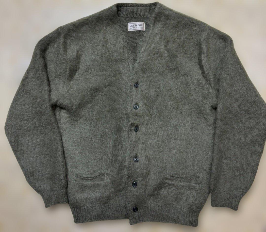 美品¥77000☆リアルマッコイズモヘアカーディガンXXLミントジョーBUCO