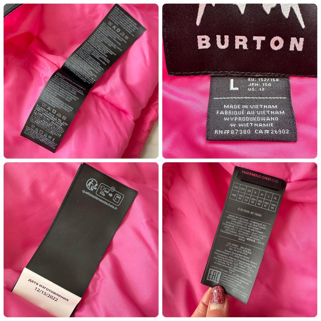 タグ付き BURTON バートン スノーウェア 150cm L ピンク ガールズ