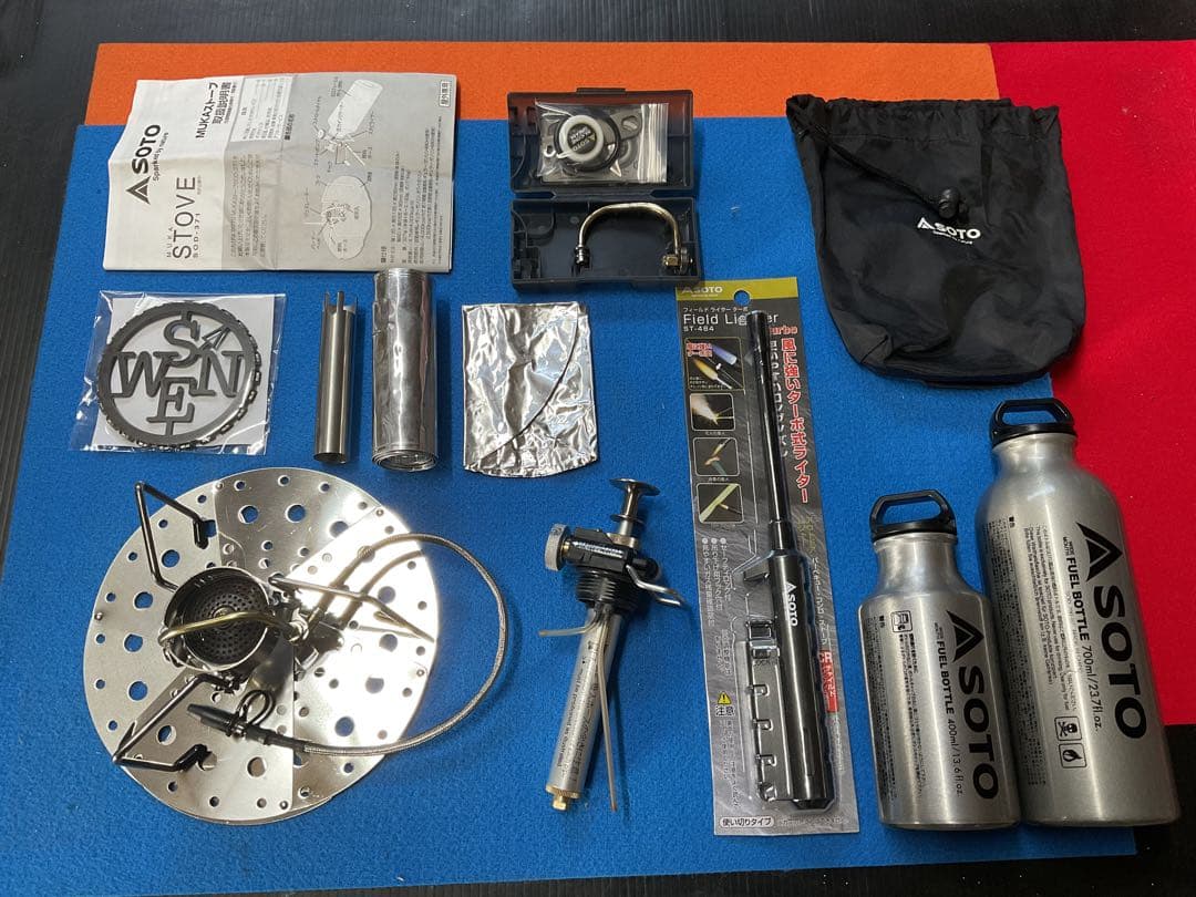 SOTO MUKAストーブ　メンテナンス済み動作良好！新品付属品多数付きセット