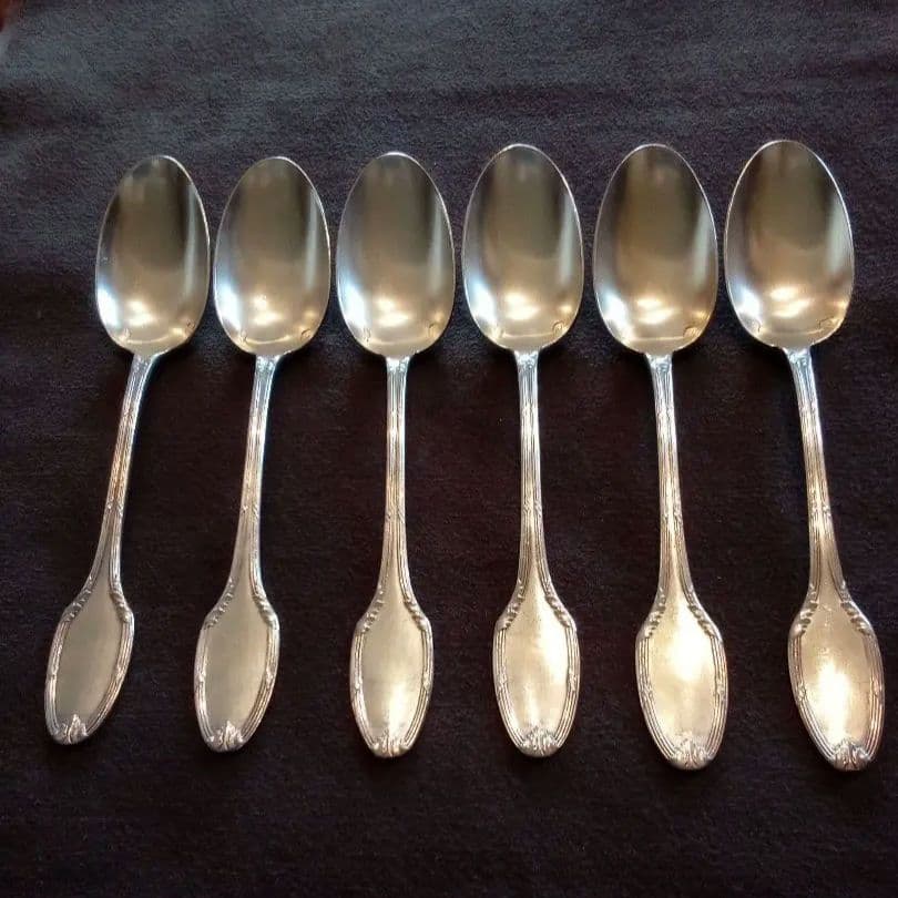 フランス シルバーティースプーン ６本セット アンティーク