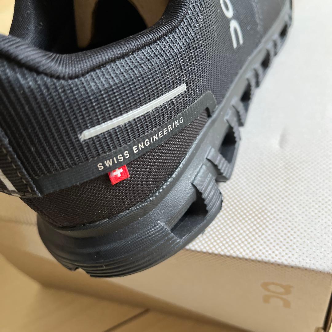 On Cloud Waterproof ブラック スニーカー　２５.５センチ