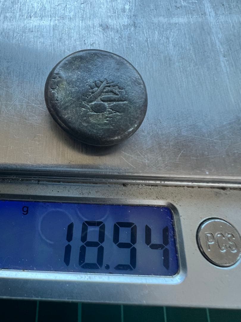 日本古金銀　文政天保片面大黒様大型　2個