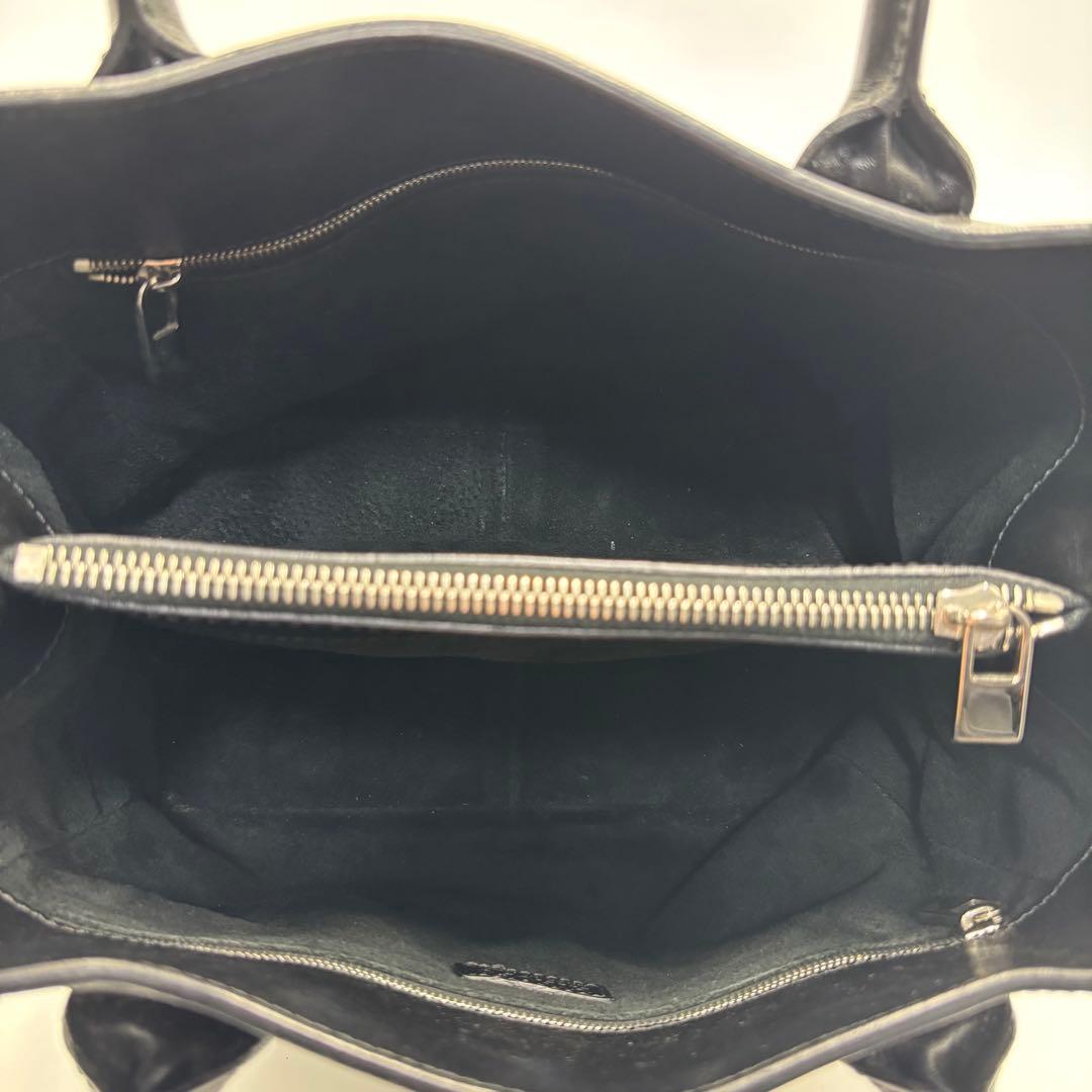 【美品】 HIROFU ヒロフ DUO デュオ トートバッグ ハンドバッグ 黒