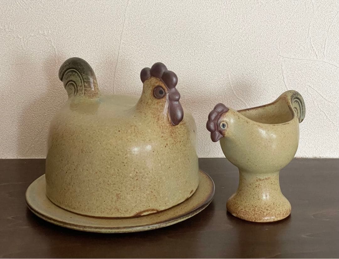 LISA LARSON　Pask　バターケース、エッグカップ