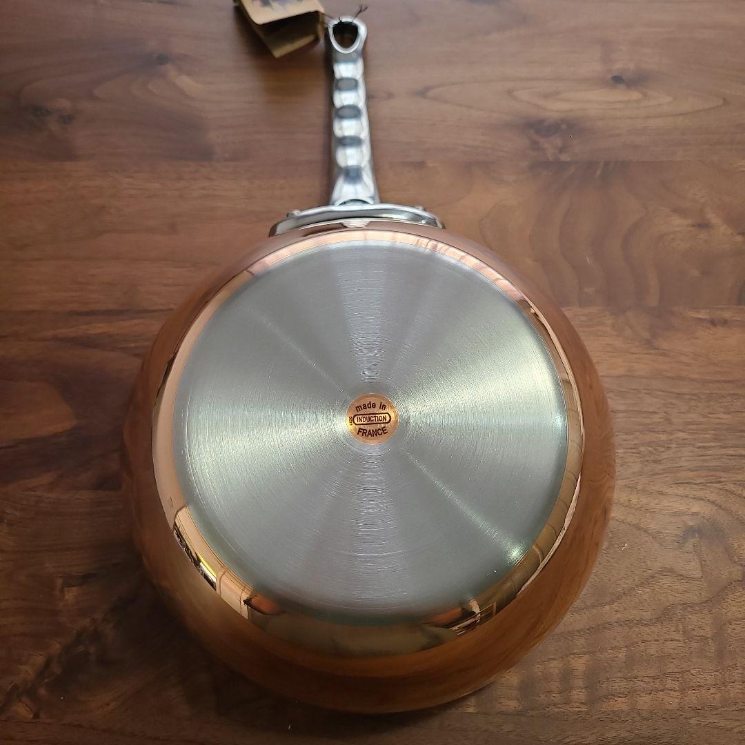 【ブラックフライデー】フランス製deBuyerIH対応20センチ銅ソテーパン蓋付