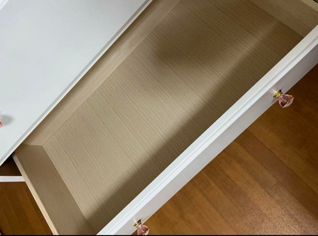 Anna様　ニトリ　ハイチェスト(TA75WH 取っ手ピンク) 日本製　ホワイト