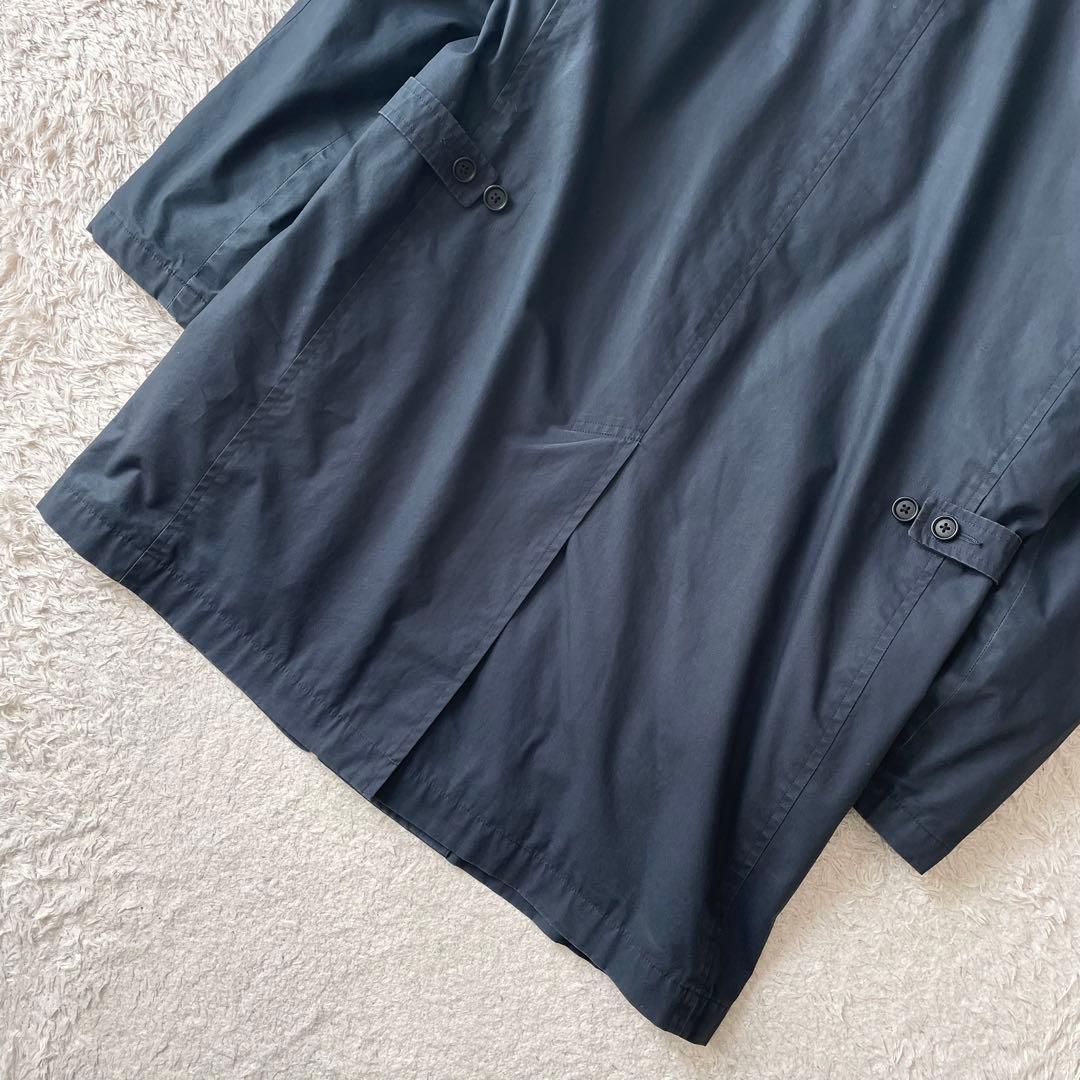 エムエイチエル MHL ダウンライナー付きステンカラーコート L 紺