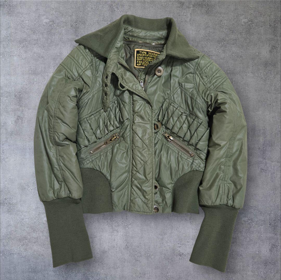 希少 00s 初期 マウジー N-2B フェイクデリック社 クロップド 短丈