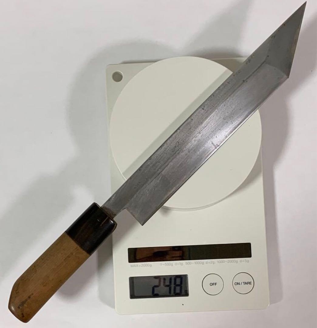 正千代 純日本鋼 正本系 鰻裂包丁 22cm